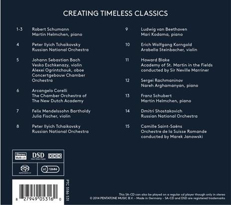 Pentatone Limited. Creating Timeless Classics - SuperAudio CD ibrido - 2