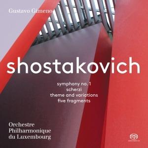 Sinfonia n.1 - Scherzo op.1 e op.7 - Tema e Variazioni op.3 - Frammenti op.42 - SuperAudio CD ibrido di Dmitri Shostakovich,Orchestra Filarmonica del Lussemburgo,Gustavo Gimeno