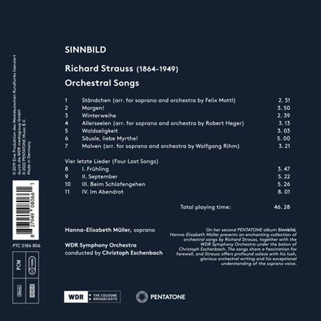 Sinnbild. Strauss Songs - CD Audio di Richard Strauss,Hanna-Elisabeth Müller - 2