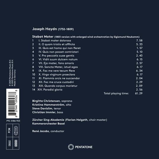 Stabat Mater - Franz Joseph Haydn - CD | IBS