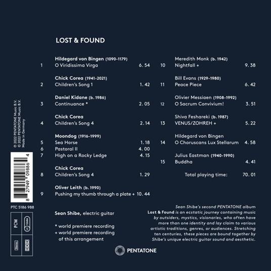 Lost and Found - CD Audio di Sean Shibe - 2