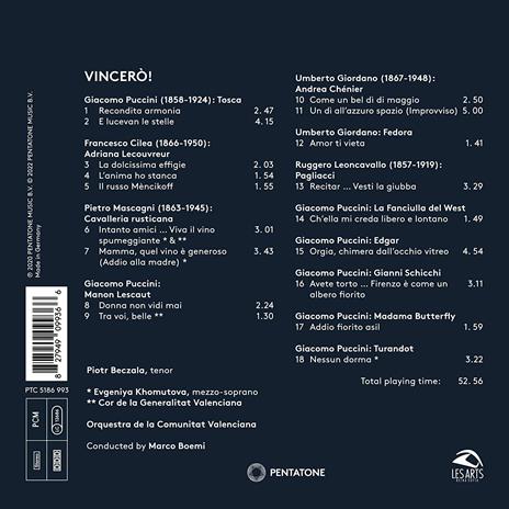 Vincerò - CD Audio di Piotr Beczala - 2