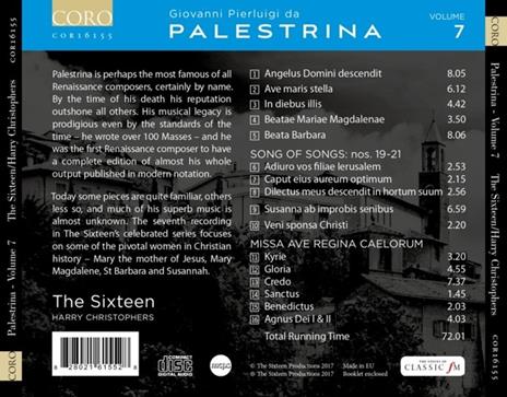 Musica Sacra vol.7 - CD Audio di Giovanni Pierluigi da Palestrina,Harry Christophers,The Sixteen - 2