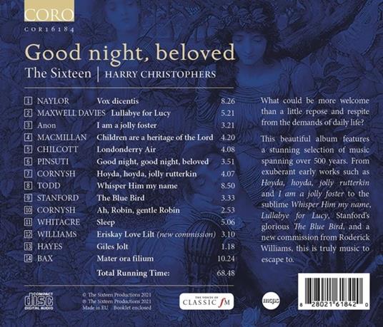 Good Night, Beloved - CD Audio di The Sixteen - 2