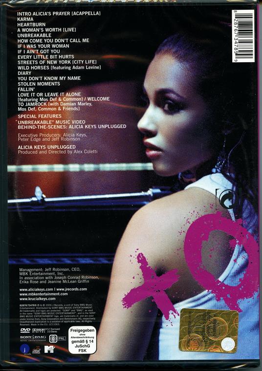 Alicia Keys. MTV Unplugged (DVD) - DVD di Alicia Keys - 2