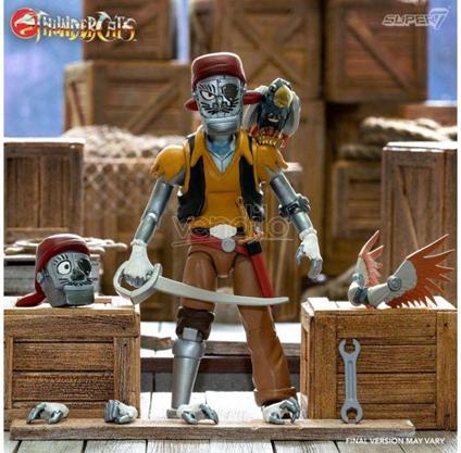 Thundercats Ultimates Action Figura Wave 3 Captain Cracker The Robotic Pirate Scoundrel 18 Cm Super7