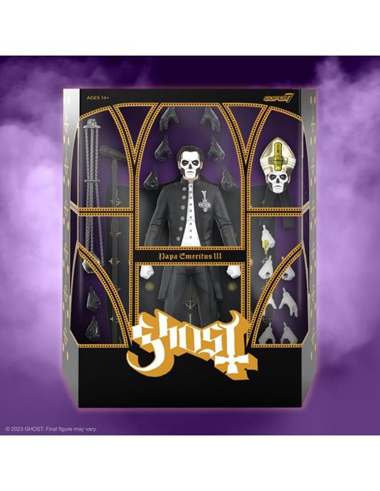 Ghost Ultimates Action Figura Papa Emeritus Iii 18 Cm Super7