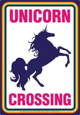 Unicorns Crossing Tin Sign - 2