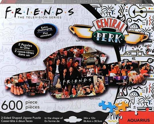 Friends 600 Pcs 2 Sided Shaped Puzzle