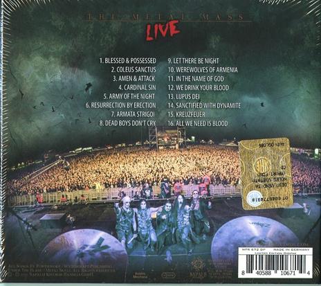 The Metal Mass Live (Digipack) - CD Audio di Powerwolf - 2