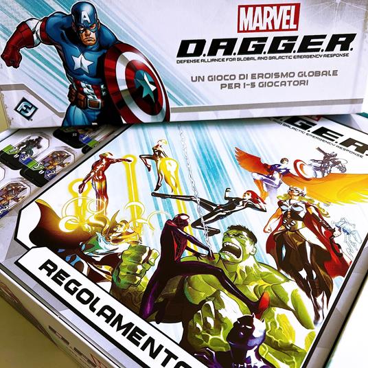 Marvel D.A.G.G.E.R.. Base - ITA. Gioco da tavolo - 2