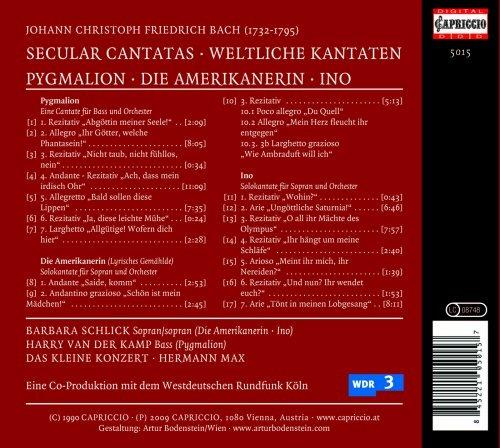 Weltliche Kantaten - CD Audio di Johann Christian Bach - 2
