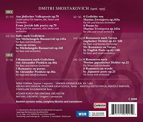 Russian Romances - CD Audio di Dmitri Shostakovich - 3