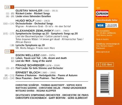 Lyric. Orchestral Songs - CD Audio