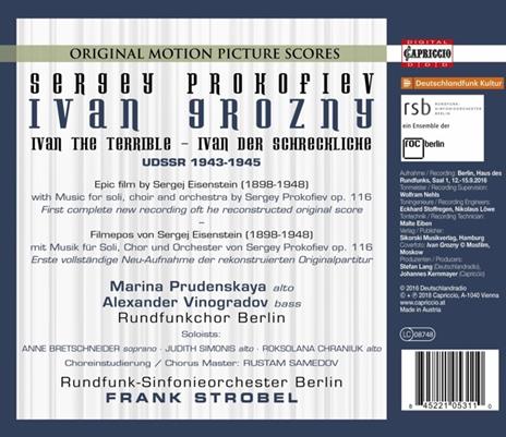 Ivan il Terribile - CD Audio di Sergei Prokofiev,Radio Symphony Orchestra Berlino,Frank Strobel - 2