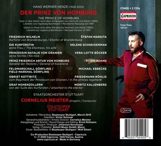 Der Prinz Von Homburg - CD Audio di Robin Adams - 2