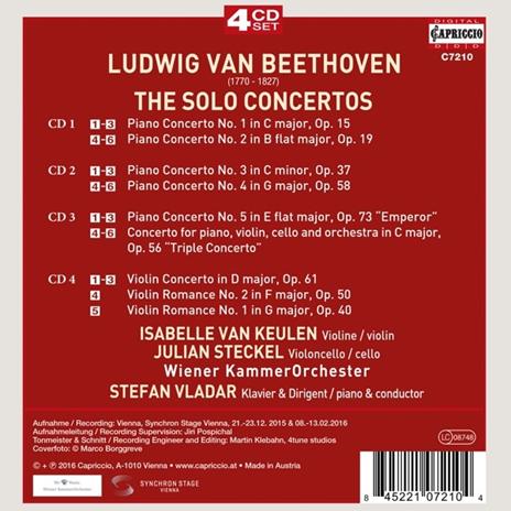 Solo Concerto - CD Audio di Ludwig van Beethoven - 2