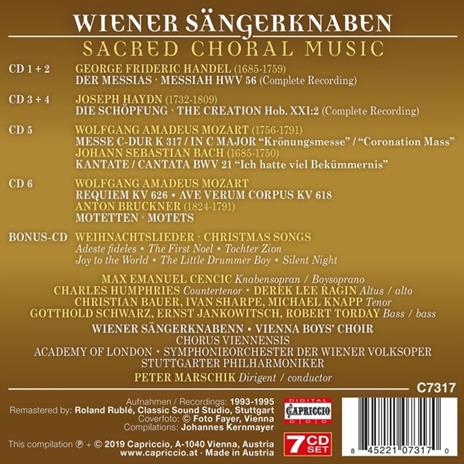 Sacred Choral Music - CD Audio di Wiener Sängerknaben - 2