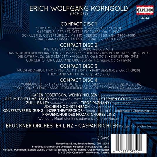 Werke (4 Cd) - CD Audio di Erich Wolfgang Korngold - 2