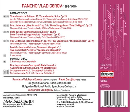 Stage Music (2 Cd) - CD Audio di Pancho Vladigerov - 2