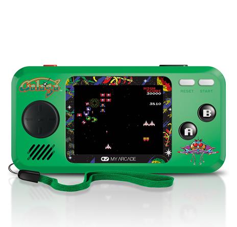 My Arcade Galaga console da gioco portatile Nero, Verde 6,98 cm (2.75")