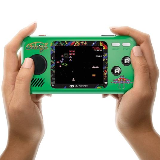 My Arcade Galaga console da gioco portatile Nero, Verde 6,98 cm (2.75") - 2