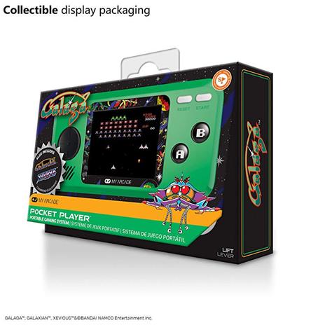 My Arcade Galaga console da gioco portatile Nero, Verde 6,98 cm (2.75") - 4