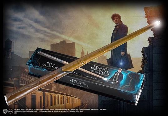 Bacchetta Magica Di Newt Scamander Scamandro Con Luce Punta Luminosa Da Animali Fantastici - 7