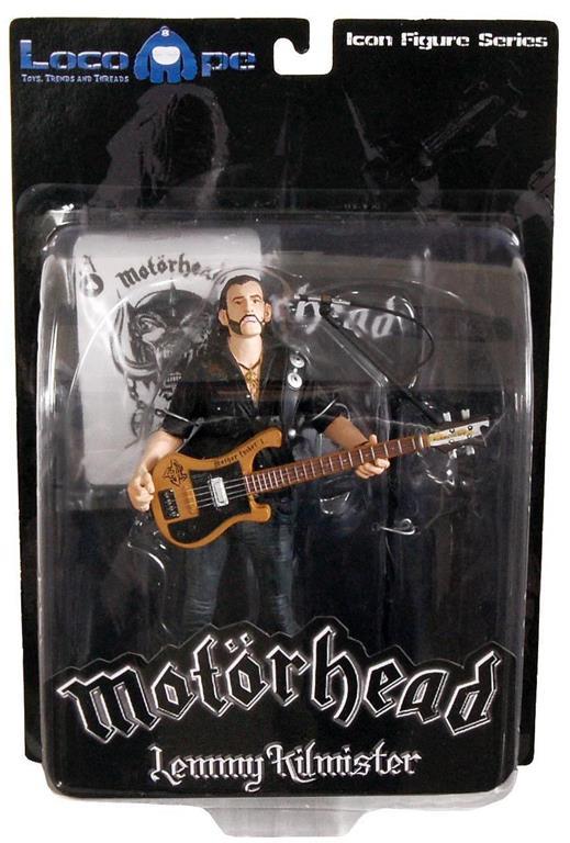 Action Figure Motörhead Lemmy Kilmister Black Pick Guard Guitar 16 cm [Edizione. Germania] Global Merchansing