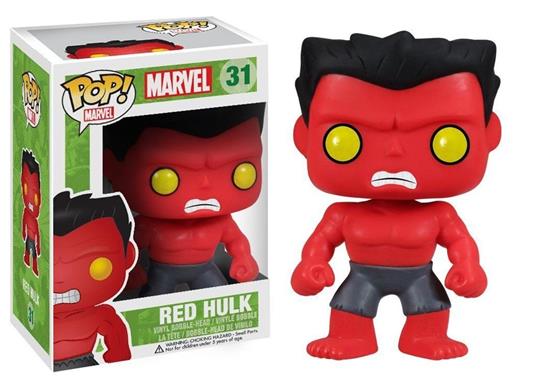 Funko Bobble Head Pop Culture Marvel Red Hulk Figure Green