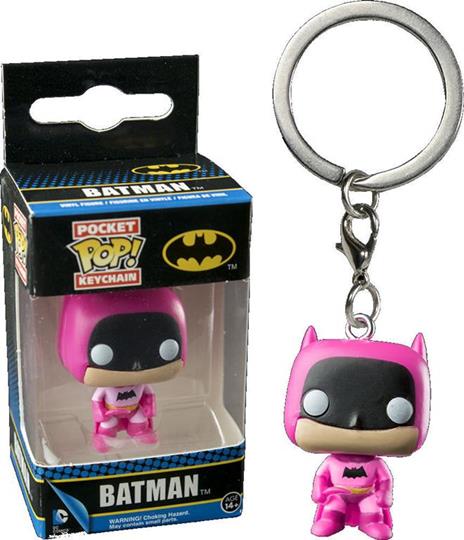 Funko Pocket POP! Keychain. DC Comics. Batman 75th Anniversary PINK Batman