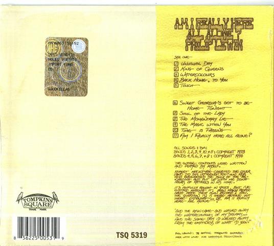 Am I Really Here All Alone? - CD Audio di Philip Lewin - 2
