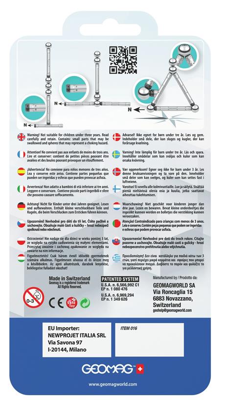 Geomag Pro-L GM016 giocattolo magnetico al neodimio 7 pezzo(i) Argento - 3