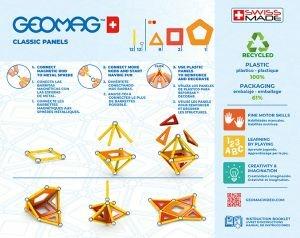 Geomag Classic GM470 giocattolo magnetico al neodimio 35 pezzo(i) Arancione, Rosso - 4