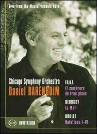 Daniel Barenboim & the Chicago Symphony Orchestra. Live from the MusikTriennale (DVD) - DVD di Chicago Symphony Orchestra,Elisabete Matos,Daniel Barenboim