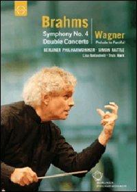 Johannes Brahms. Symphony No. 4 Double Concerto. Richard Wagner. Parsifal (DVD) - DVD di Johannes Brahms,Simon Rattle