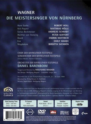 Richard Wagner. I Maestri Cantori di Norimberga. Die Meistersinger Von Nürnberg (2 DVD) - DVD di Richard Wagner,Robert Holl - 2