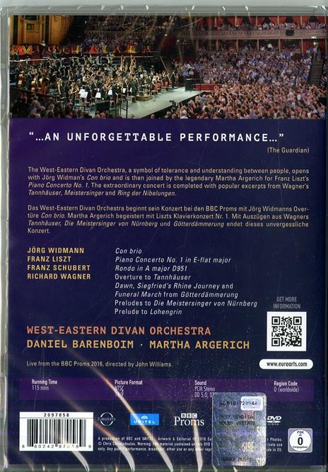 BBC Proms 2016 (DVD) - DVD di Martha Argerich,West-Eastern Divan Orchestra,Daniel Barenboim - 2