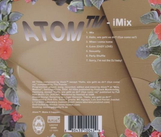 Imixminilp - CD Audio di Atom TM - 2