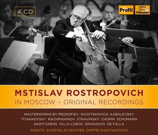 In Moscow. Original Recordings - CD Audio di Mstislav Rostropovich