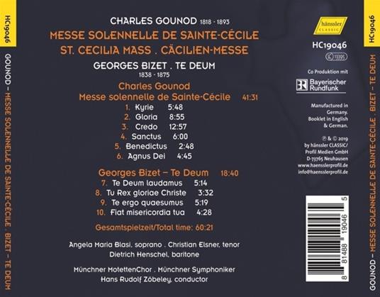 St. Cecilia Mass - Te Deum - CD Audio di Georges Bizet,Charles Gounod - 2