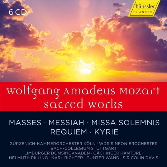 Sacred Works - CD Audio di Wolfgang Amadeus Mozart,Helmuth Rilling