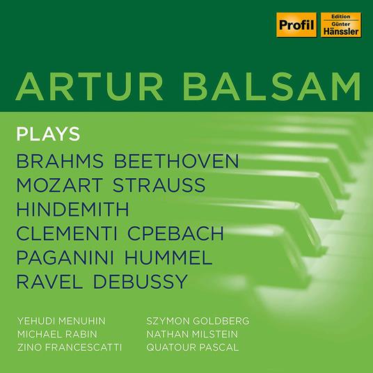 Plays Brahms, Beethoven, Mozart - CD Audio di Artur Balsam