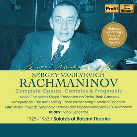 Complete Operas, Cantatas & Fragments - CD Audio di Sergei Rachmaninov