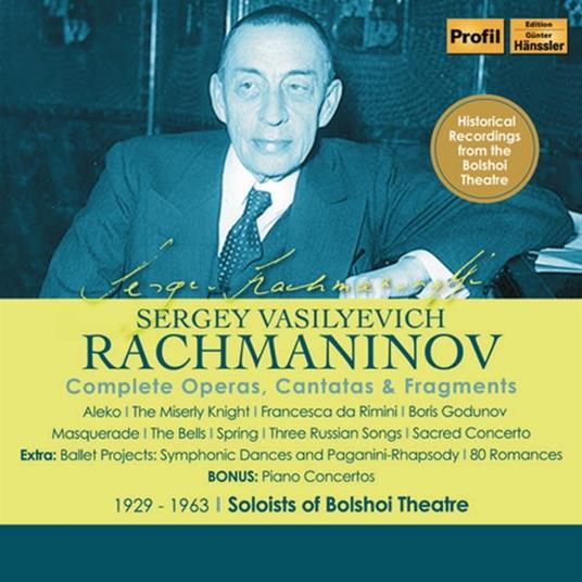 Complete Operas, Cantatas & Fragments - CD Audio di Sergei Rachmaninov