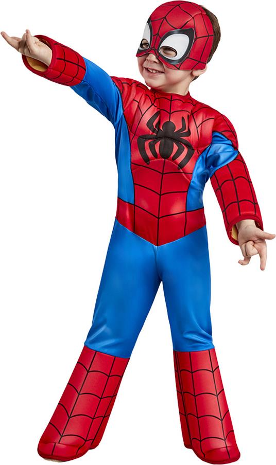 Rubies II - Costumi - Marvel: Spidey and His Amazing Friends Spider-man Deluxe Costume Bambino 3-4 Anni