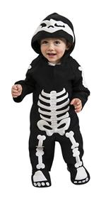 Rubies: Skeletons - Costume Scheletrino Baby (Costume Composto Da Tuta E Cappuccio Tg. T)