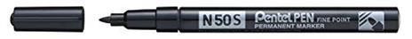 Pentel n50s a corpo in alluminio, 12 pezzi nero - 2