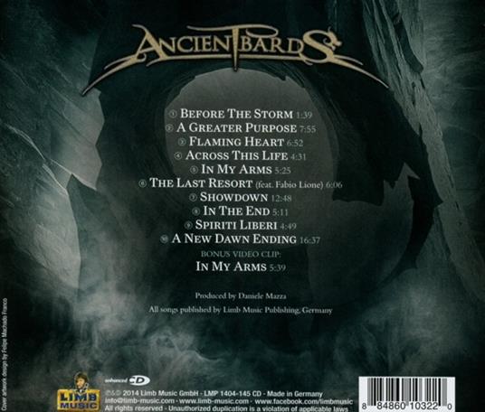 A New Dawn Ending - CD Audio di Ancient Bards - 2