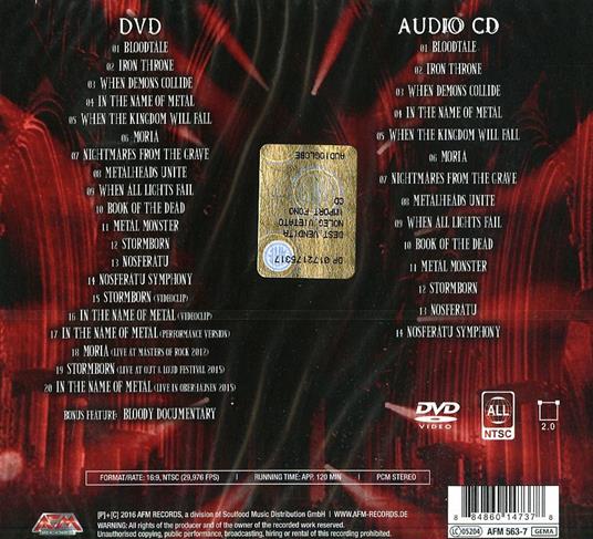 One Night of Blood (Digipack) - CD Audio + DVD di Bloodbound - 2